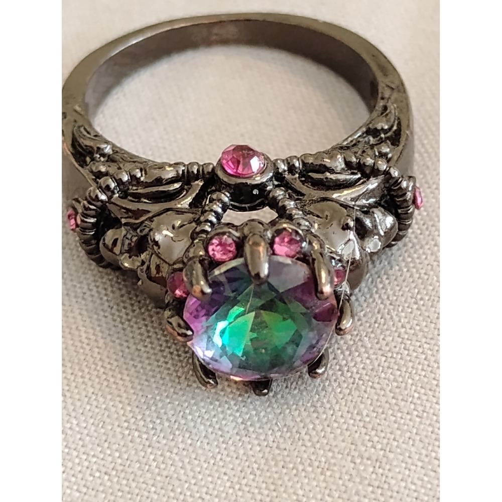 💀VTG Gothic Skull Statement Ring witchy fairygoth Whimsygoth grunge vampy dark
